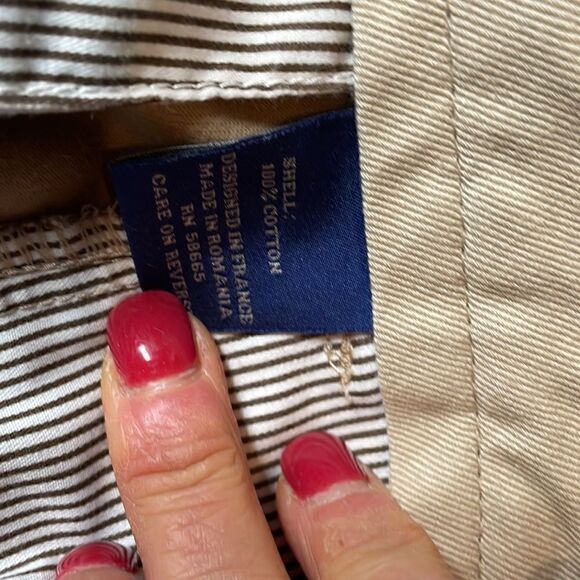 Faconnable 100% Cotton Khaki Pants - 38 - Picture 7 of 12